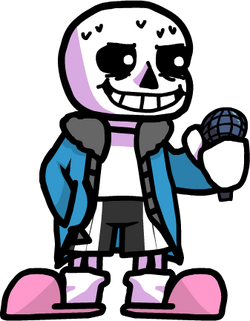 Playable Sans Undertale (Skin) [Friday Night Funkin'] [Mods]