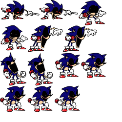 I found this Sonic the hedgehog fnf sprite and thought I would pibbify it.  Sprite by Comgaming_Nz, I'm pretty sure : r/FridayNightFunkin