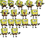 SpongeBob's sprite sheet