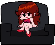 WeegModGFWeekDIdleAnim.gif (679 KB) Girlfriend sitting on a sofa during Week D.