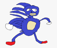 Sanic's original appearance.