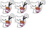 Hu3cat with his Fried Chicken
