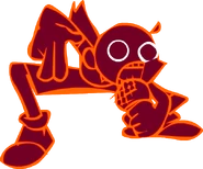 Static wireframe down pose (In-Game Mix)