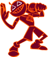 Static wireframe left pose (In-Game Mix)