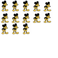 Suicide Mouse in the Story Mode sprite sheet