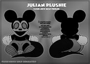 Concept art of a Julian Plushie.
