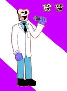 Minus Toast design by Robotkirby12 on Twitter, showing him as a doctor like in the mod.