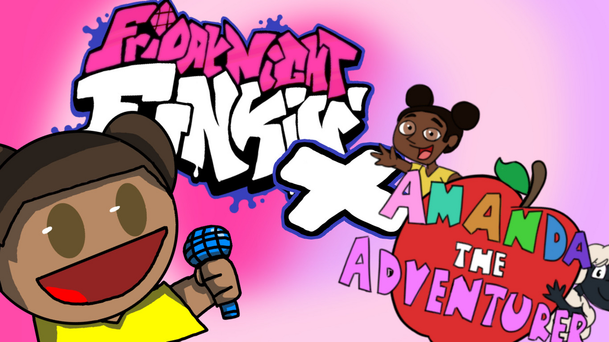 fnf vs amanda the adventurer phase 1 concept by pinkiemani on