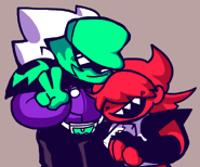 Minus Garcello with valengarfy's Minus Annie depicting them as friends. (who is from this mod).