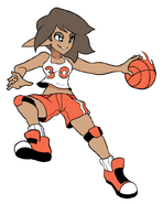 Art of Dalia ballin' on Hex's basketball team. Made by IagoAnims.