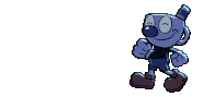 Full animation of Mugman appearing the foreground of Knockout.
