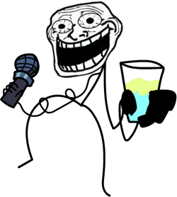 Download Ahhh Troll Face Wallpaper