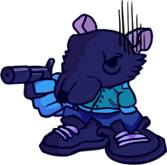 Static left miss pose