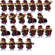 Emmi's sprite sheet for the song Glamour.