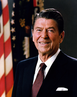 Ronald Reagan's real life appearance