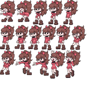 Grace's sprite sheet during Playdate.