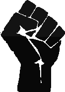 Flashing fist symbol