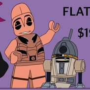 D-Side designs for C-3PO and R2-D2, specifically their Lego counterparts. Taken from DastardlyDeacon's commissions sheet.