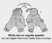 A drawing of Whitty's appetite.