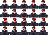 Girlfriend's beach sprite sheet.