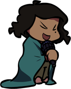 Static old down pose