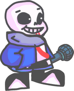 Disbelief Sans, as seen in Drayn's Disbelief mod