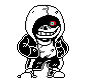 Dust Sans and Dustdust Sans Battle Sprites Revamp by