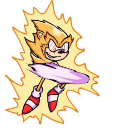 Dark Sonic Vs Fleetway Super Sonic (short sprite animation) on Make a GIF