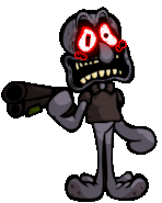 Screaming animation.