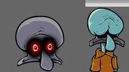 A couple of outdated drawings of Squidward