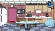 The background of the Tweaking Boss week, the inside of the Smiling Friends headquarters.