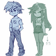 Ayana's height compared to Boyfriend.
