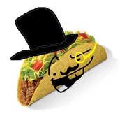 Image of a Taco having Two front teeth wearing a mustache, a tophat, and a monocle in the game files