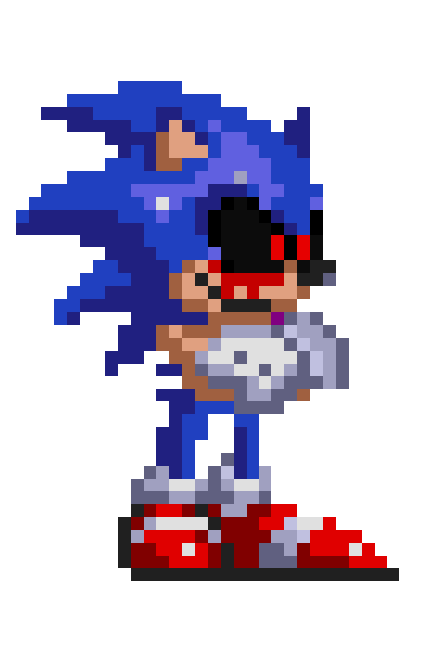 Sonic exe one last round sprite Transparent by glitchy1029 on