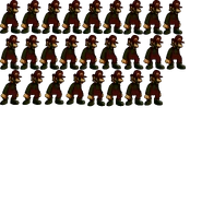 Powerdown (False Hero) sprite sheet.