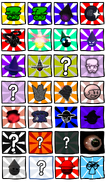 An unfinished custom achievement grid teased by Boxy, it is currently unknown what you need to do for each achievement. Also contains upcoming icons not shown earlier.