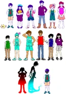 D-Side designs for Headspace Mewo, Headspace Sunny, Headspace Aubrey, Headspace Kel (Headspace Kelp), Headspace Hero (Headspace Henry), Headspace Basil, Headspace Mari, Sunny, Aubrey, Kel (Kelp), Hero (Henry), Basil, Mari, Headspace Stranger, Someone, and Something, made by Scott.B and Fishboy. Link