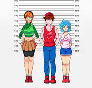 Kaity’s height along with Pica and Chris.[13]