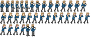 Nervous Tom unshaded sprite sheet