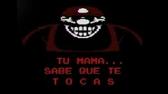 Meme found within the game's files. Roughly translates to "Your mom knows that you touch yourself".