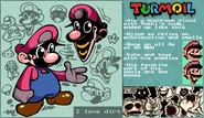 Turmoil's reference sheet of his outdated design.