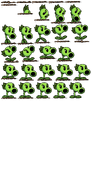 Repeater bursting out of the ground Sprite Sheet