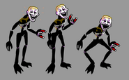 Idle, up and down poses for Corruptus' beta Tomfoolery design.