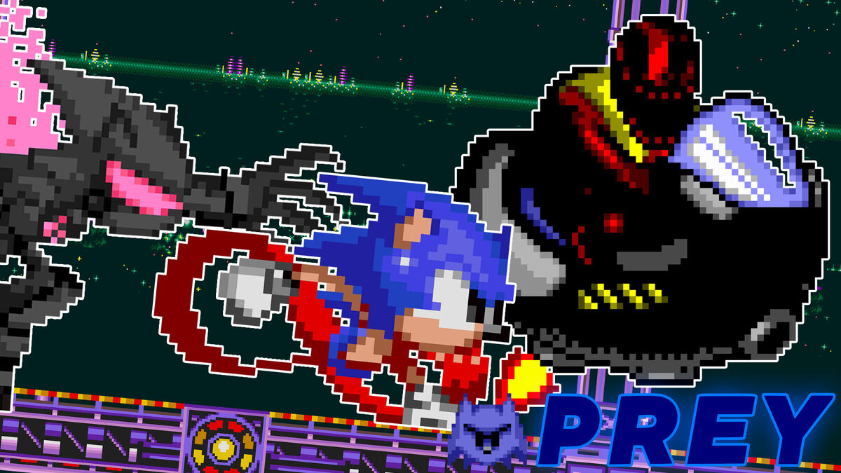 FNF: Sonic.EXE Prey But in HD FNF mod jogo online