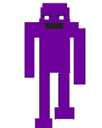 This sprite from the FNAF 3 mini games seems to be the basis for his down sprite.