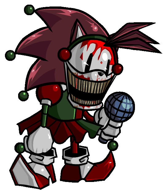An uncanny female character from the sonic.exe horror game