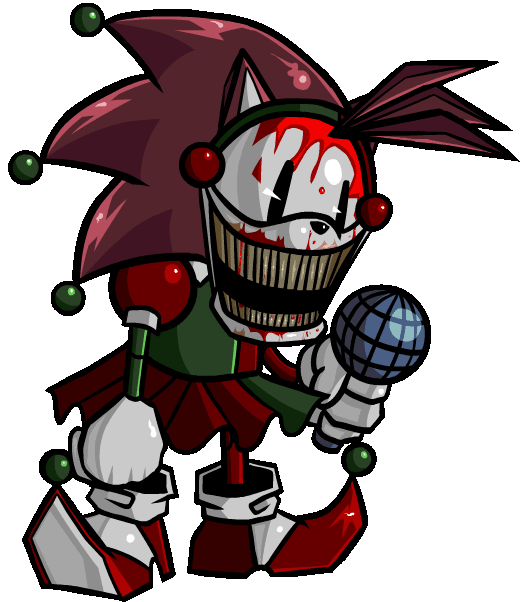 An uncanny female character from the sonic.exe horror game