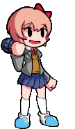 Sayori becoming depressed, seen during "My Confession" in the original DDTO, however unused in Bad Ending.