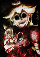Horror Peach's original appearance by Shadow-Shana published on January 18th 2012 on DeviantArt. Link
