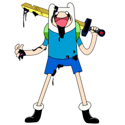Corrupted Finn The Human - Pibby: Apocalypse by Pokendereltaun on